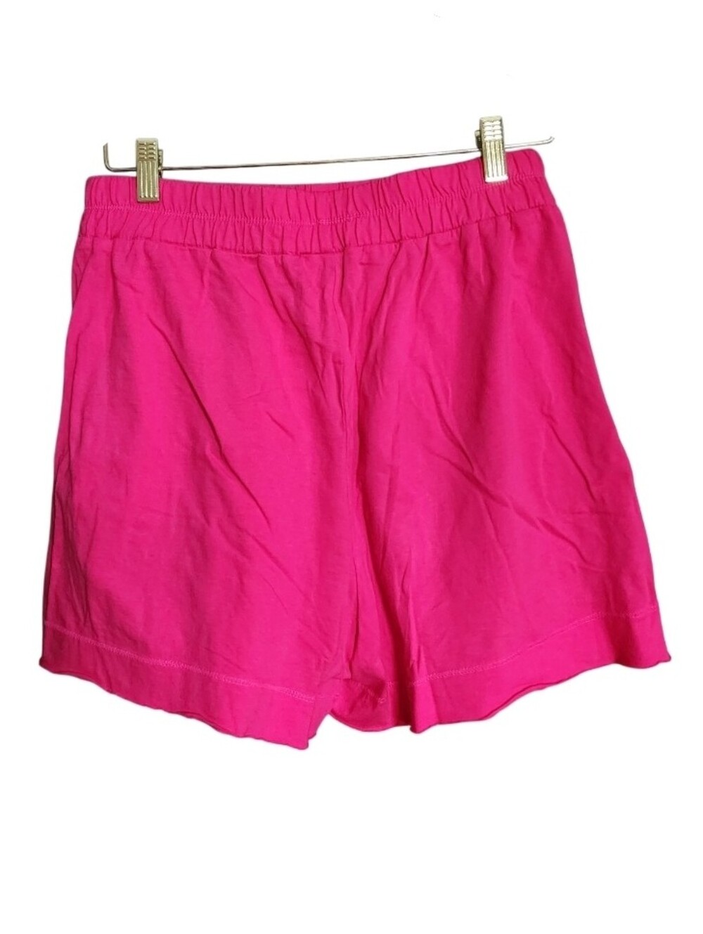 Zenana Outfitters Bright Pink Elastic-Waist Athletic Shorts